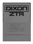 Dixon 6601 Series User's Manual