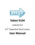 Disgo Tablet 9104 User's Manual
