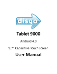 Disgo Tablet 9000 User's Manual