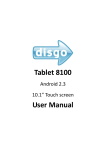 Disgo Tablet 8100 User's Manual