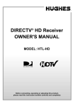 DirecTV HUGHES/ HTL-HD User's Manual