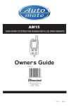 Directed Electronics AM15 User's Manual