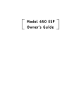 Directed Electronics 650 ESP User's Manual