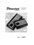 Directed Audio model 1200/5 User's Manual