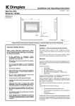Dimplex SP420 User's Manual