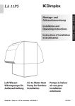 Dimplex LA 11PS User's Manual