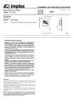 Dimplex FX 20V User's Manual