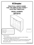 Dimplex DF3215 User's Manual