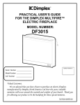 Dimplex DF3015 User's Manual