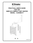 Dimplex CUH05B31T User's Manual