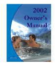 Dimension One Spas Cove User's Manual