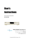 Digital Stream DST-HD1100E User's Manual