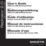 Dicota REPLICATOR 2 User's Manual