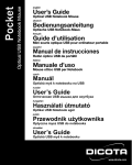 Dicota Optical USB Notebook Mouse User's Manual