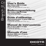 Dicota 4-Port User's Manual