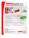Diamond Multimedia XtremeTV PVR 550 User's Manual