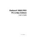 Diamond Multimedia Radeon 9600 PRO User's Manual