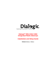 Dialogic IMG 1004 User's Manual