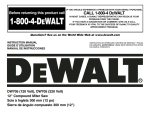 DeWalt DW705 User's Manual