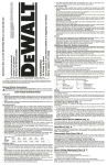 DeWalt DW321 Instruction Manual