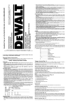 DeWalt DW308M User's Manual