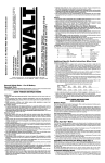 DeWalt DW004 Instruction Manual