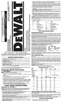 DeWalt DC020 Instruction Manual