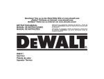 DeWalt D26411 Instruction Manual