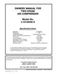 DeVillbiss Air Power Company L10120H2-2 User's Manual