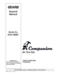 DeVillbiss Air Power Company Companion D21543 User's Manual