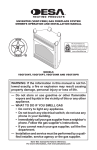 Desa VSGF36PR User's Manual