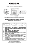 Desa EFS33PRB User's Manual