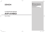 Denon POA-A1HDCI User's Manual