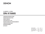 Denon DN-X1500S User's Manual