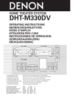Denon DHT-M330DV User's Manual