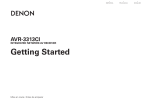 Denon AVR-3313CI User's Manual