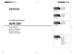 Denon AVR-391 User's Manual