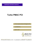 Delta Tau TURBO PMAC PCI User's Manual