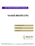 Delta Tau 16-AXIS Reference Manual