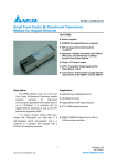 Delta Electronics SFBD-1250B4Q1R User's Manual