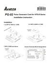 Delta Electronics PG-02 User's Manual