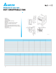 Delta Electronics DC Axial Fans User's Manual