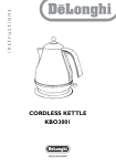 De'Longhi KBO3001 User's Manual