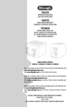 De'Longhi Esclusivo CTH 2003 Instruction Manual