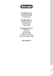 De'Longhi KG49 User's Manual