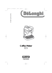 De'Longhi EC9 UK User's Manual