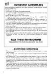 De'Longhi EC-702 Instruction Manual