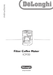 De'Longhi Coffeemaker ICM30 User's Manual