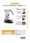 De'Longhi Coffeemaker EMK6 User's Manual