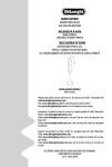 De'Longhi Blender delonghi User's Manual